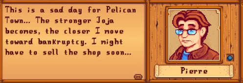 Pierre is sad